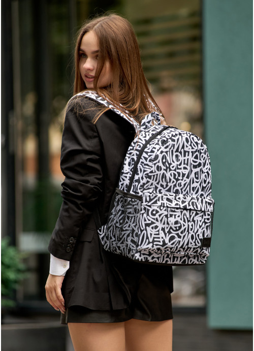 Жіночий рюкзак Sambag Brix PJT з принтом "Graphity"