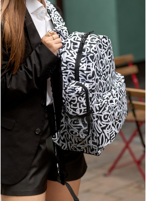 Жіночий рюкзак Sambag Brix PJT з принтом "Graphity"