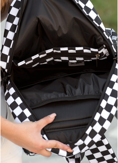 Жіночий рюкзак Sambag Brix PJT з принтом "Сhess"