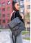 Жіночий рюкзак-сумка Sambag Loft строчений графітовий