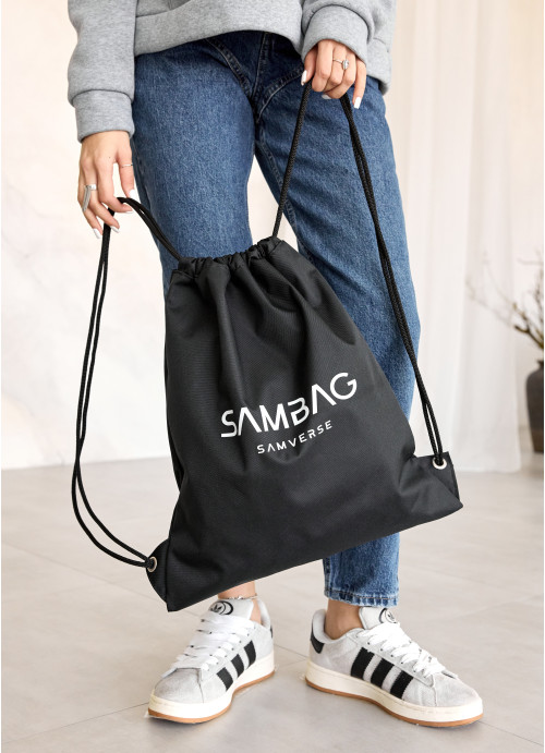Жіноча рюкзак-сумка Sambag Cros чорна