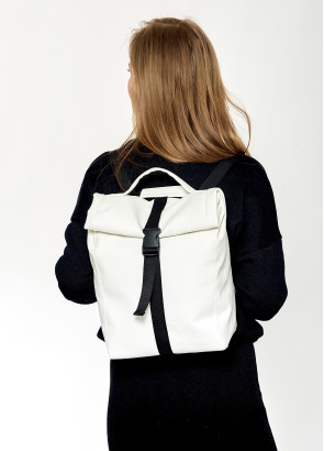 Жіночий рюкзак Sambag RollTop Mini білий