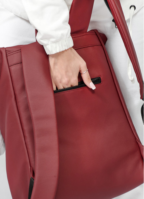Жіночий рюкзак для ноутбука Roll Top One бордо