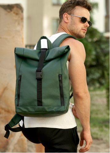 Мужской рюкзак Sambag  RollTop One зеленый