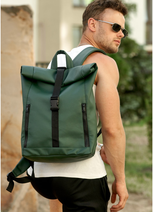 Чоловічий рюкзак Sambag  RollTop One зелений