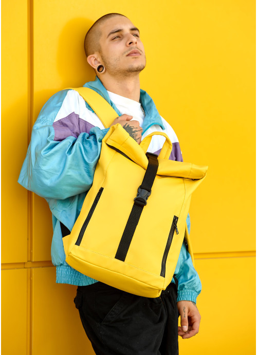 Чоловічий рюкзак Sambag RollTop One жовтий