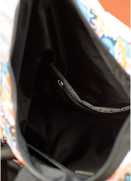 Женский рюкзак Sambag RollTop Milton тканевый  с принтом "LIGHT"