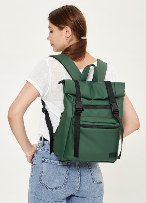 Жіночий рюкзак ролл Sambag RollTop Zard зелений