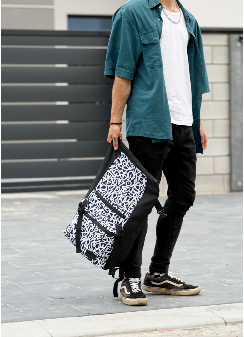 Чоловічий рюкзак Sambag RollTop ZARD з принтом "Graphity"