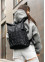 Жіночий рюкзак ролл Sambag  RollTop KZN  чорний принт