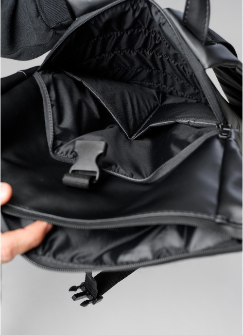  Чоловічий рюкзак ролл Sambag RollTop X чорно-сірий