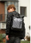 Чоловічий рюкзак Sambag RollTop Hacking чорний принт "Zebra"