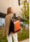 Жіночий рюкзак Sambag RollTop Hacking чорно-оранжевий
