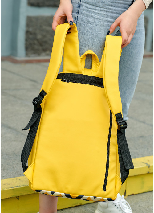 Жіночий рюкзак Sambag Zard LST жовтий з орнаментом