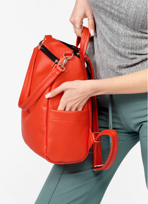 Жіночий рюкзак-сумка Sambag Trinity червоний