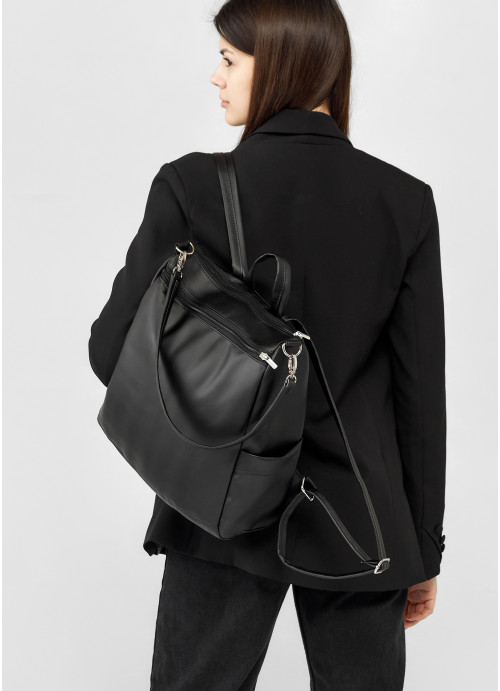 Женский рюкзак-сумка Sambag  Trinity  черный