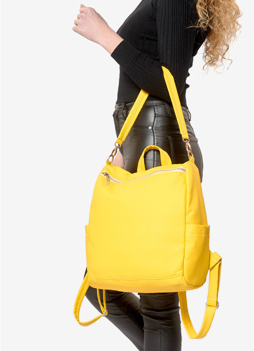 Женский рюкзак-сумка Sambag Trinity желтый
