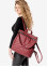 Жіночий рюкзак-сумка Sambag Trinity строчений бордо