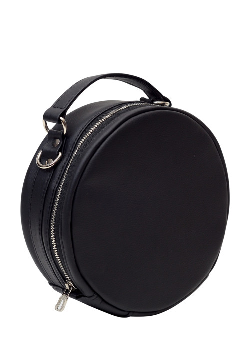 Женская круглая сумка Sambag Bale черная