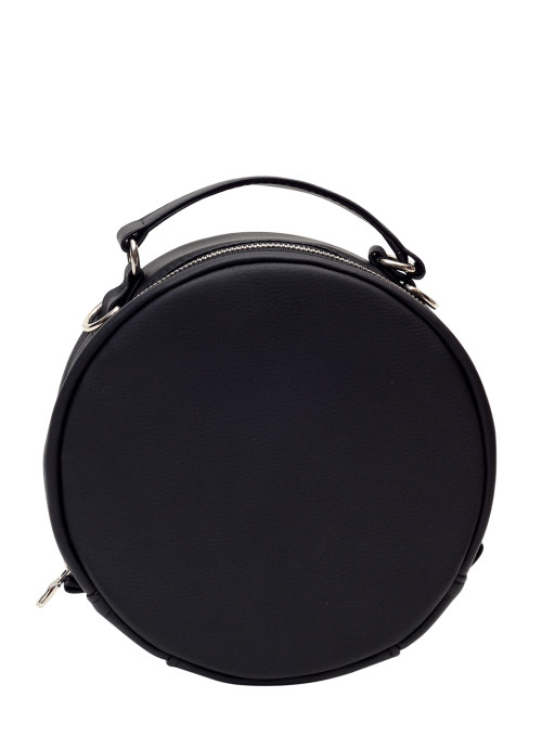 Женская круглая сумка Sambag Bale черная