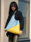 Женская сумка Sambag HOBO M желто-голубая