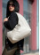Женская сумка Sambag HOBO L серый шёлк