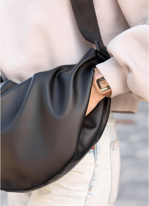 Жіноча сумка Sambag HOBO Bag-glove  чорна
