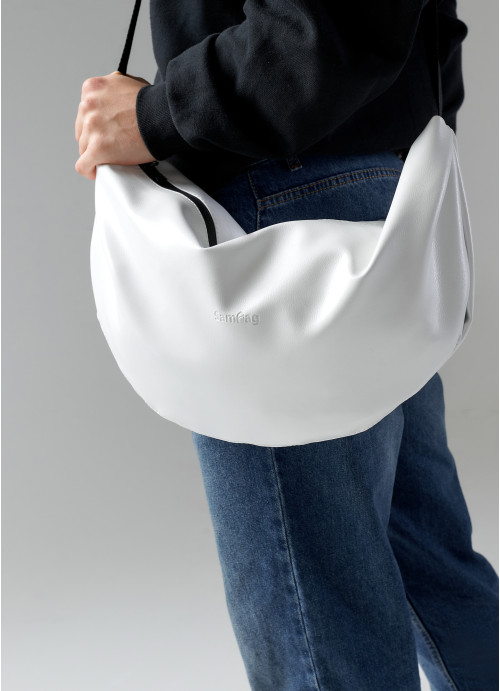 Чоловіча сумка Sambag HOBO Bag-glove біла