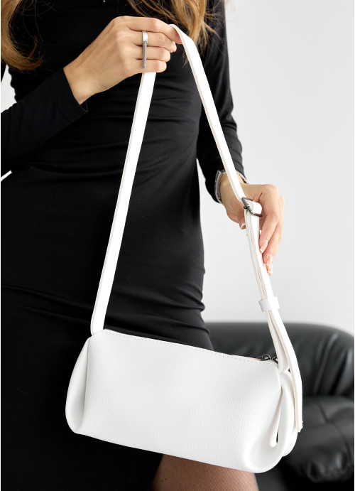 Жіноча сумка Leoma Strip біла