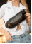 Женская кожаная сумка на пояс бананка Sambag Holster с индивидуальной гравировкой