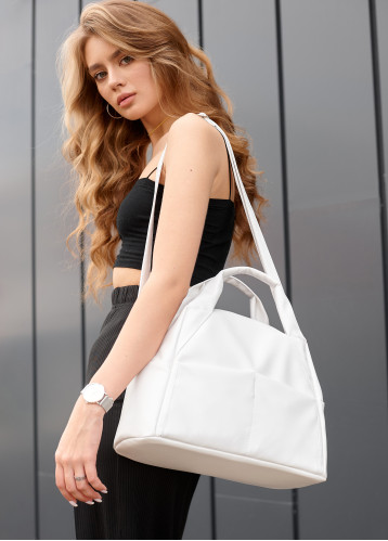 Женская спортивная сумка Sambag Vogue BQS белая