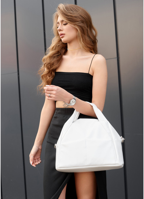  Жіноча спортивна сумка Sambag Vogue BQS біла