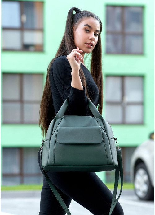 Жіноча спортивна сумка Sambag Vogue BKS зелена