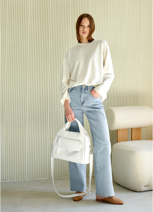 Жіноча спортивна сумка Sambag Vogue BKS біла