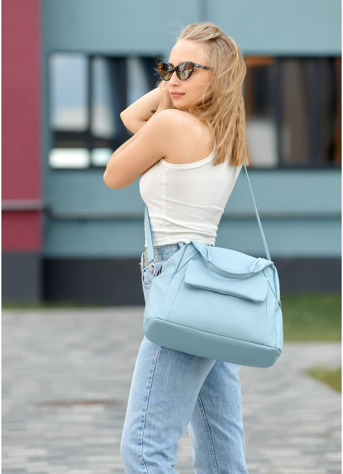 Жіноча спортивна сумка Sambag Vogue BKS блакитна