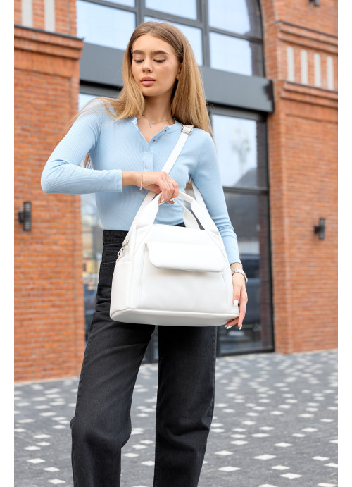 Жіноча спортивна сумка Sambag Vogue PRM біла