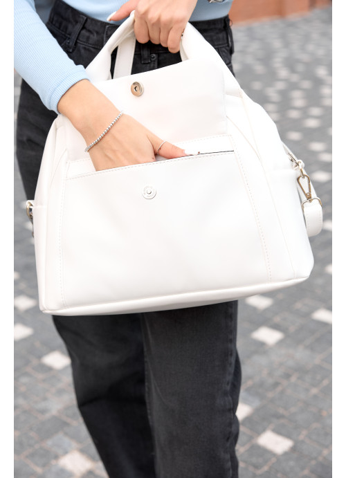 Жіноча спортивна сумка Sambag Vogue PRM біла