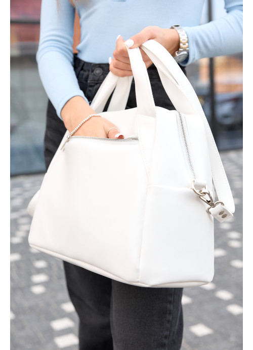 Женская спортивная сумка Sambag Vogue PRM белая