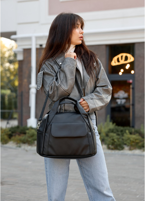 Женская спортивная сумка Sambag Vogue BKT черная