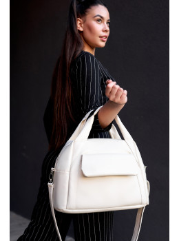 Женская спортивная сумка Sambag Vogue BKS молочная