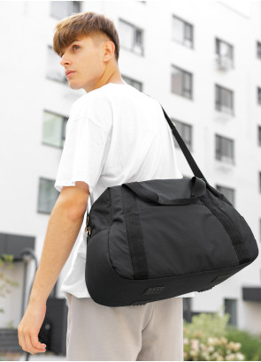 Чоловіча спортивна сумка Sambag Vogue LQH чорна тканева