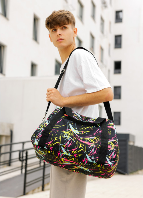 Чоловіча спортивна сумка Sambag Vogue LQH принт "Abstract"