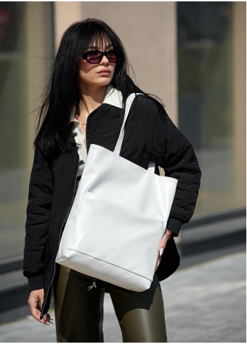 Женская сумка Sambag Shopper белая