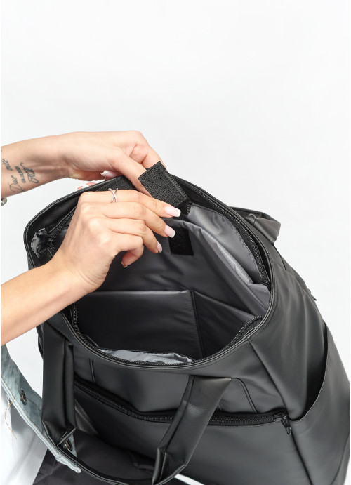 Жіноча сумка-рюкзак Sambag Shopper чорна