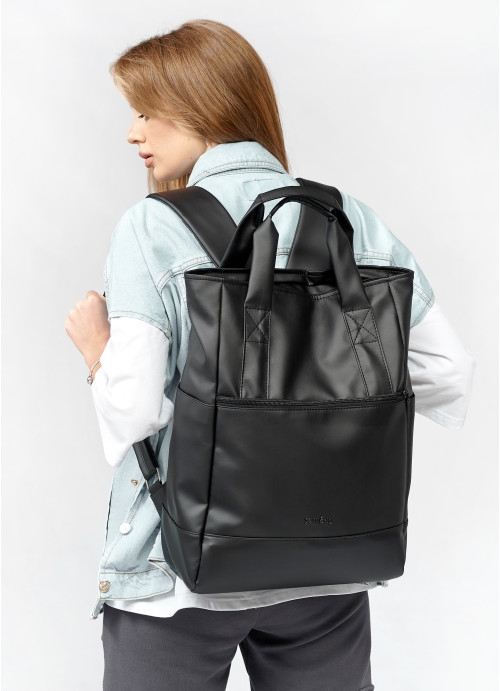 Жіноча сумка-рюкзак Sambag Shopper чорна