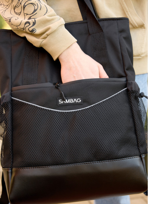 Мужская сумка-рюкзак Sambag Shopper черная
